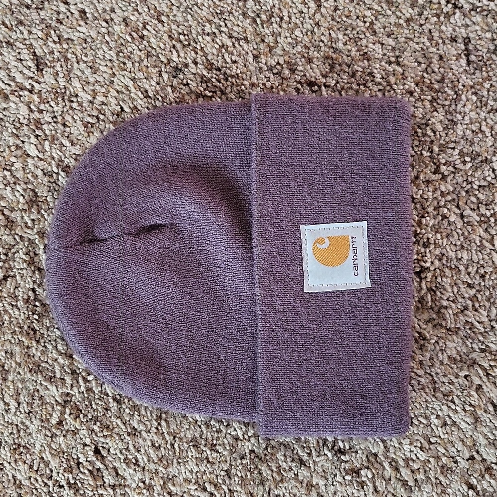 Adult Carhartt Beanie Hat - purple